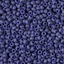 Miyuki rocailles Perlen 8/0 - Opaque matte luster cobalt 8-2075